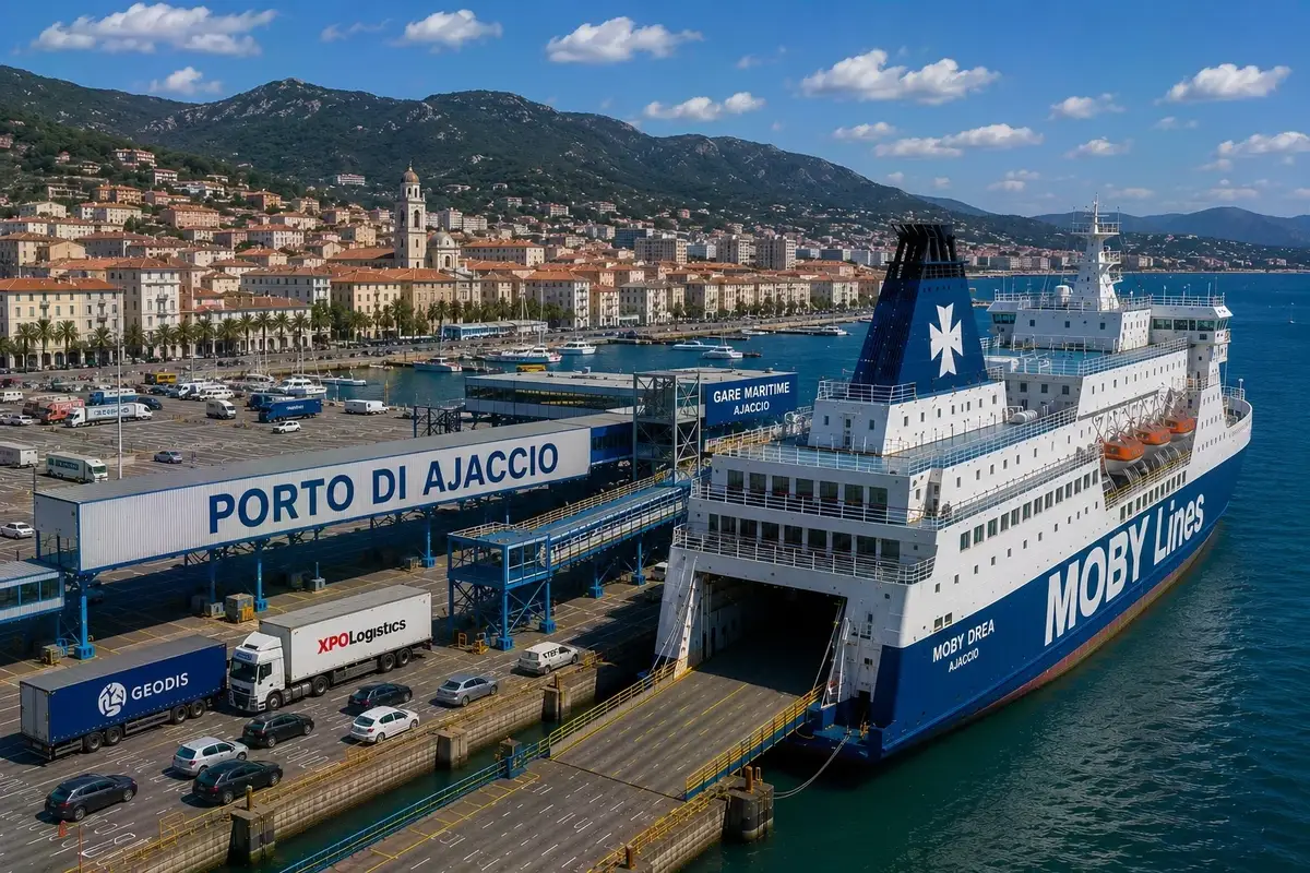 Porto dei traghetti di Ajaccio in Corsica