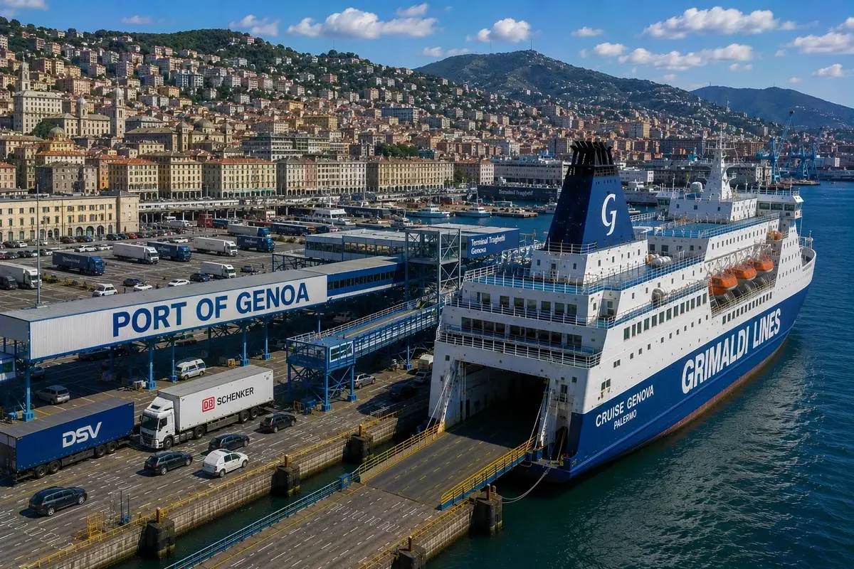 Porto dei traghetti di Genova