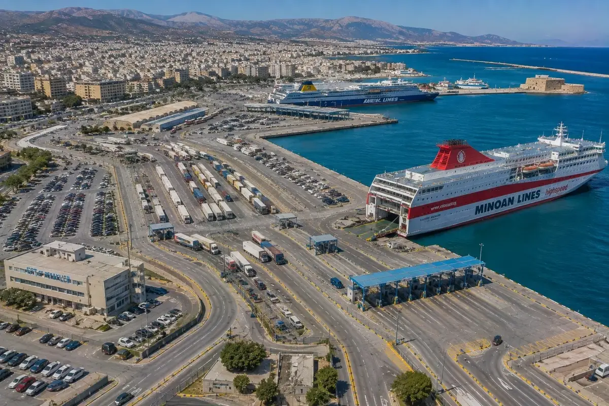 Porto dei traghetti di Heraklion: rotta e viaggio in traghetto
