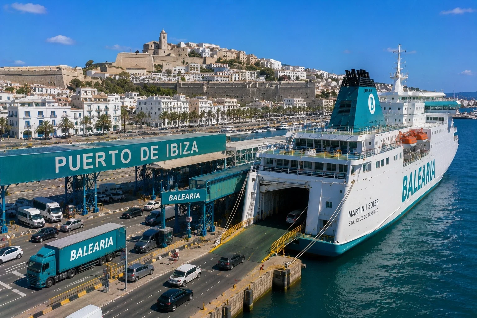 Porto dei traghetti di Ibiza