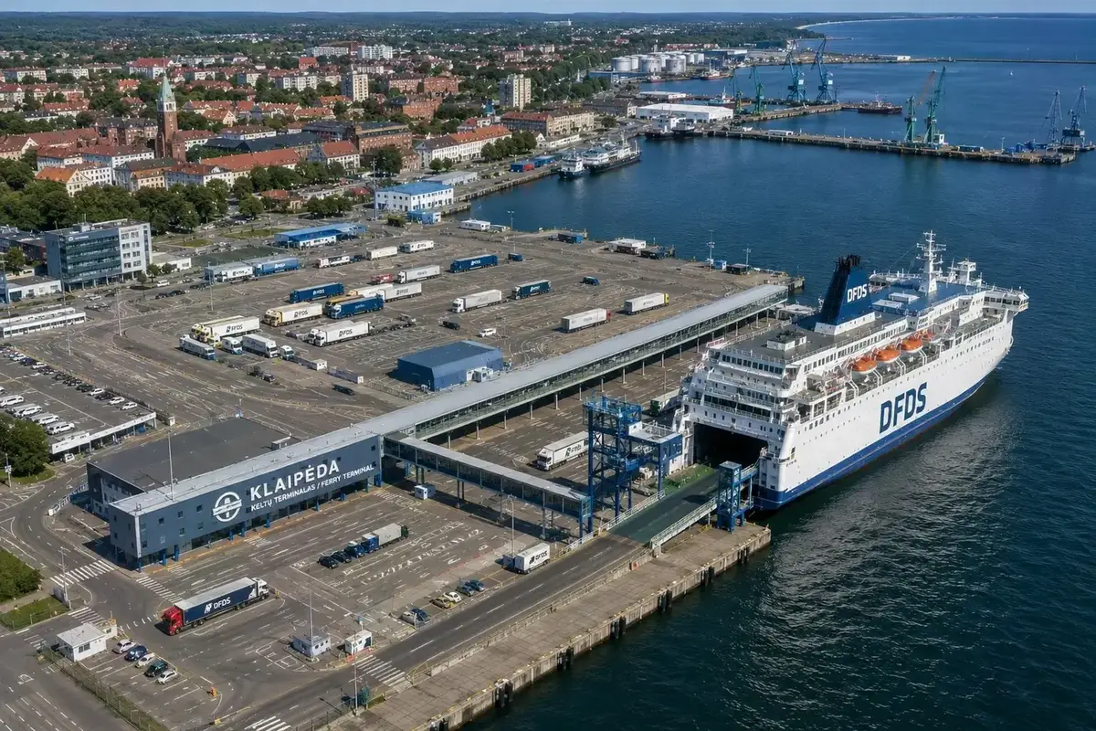 Porto dei traghetti di Klaipėda in Lituania
