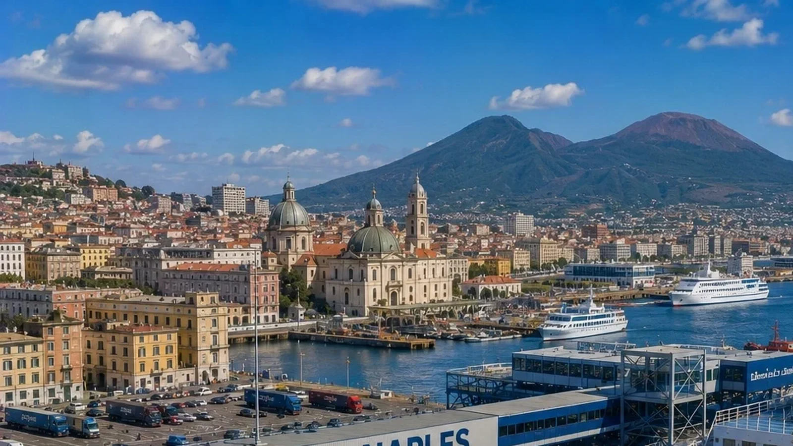Porto dei traghetti di Napoli: rotta e viaggio in traghetto