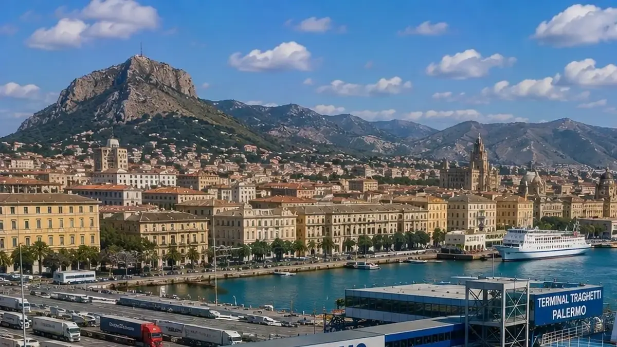 Porto dei traghetti di Palermo: rotta e viaggio in traghetto