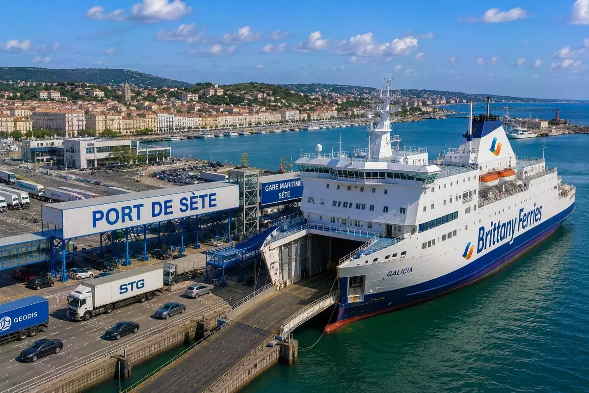 Porto dei traghetti di Sète in Francia meridionale