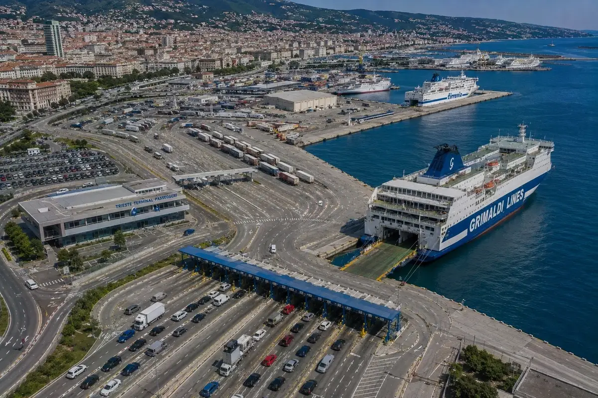 Porto dei traghetti di Trieste: rotta e viaggio in traghetto