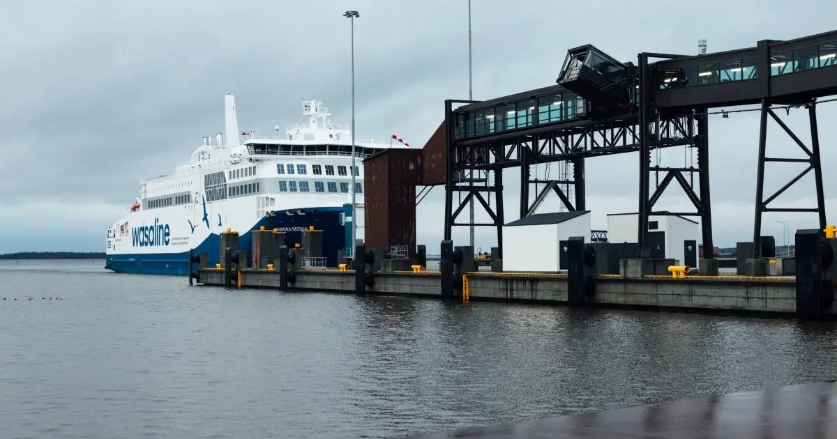 Porto dei traghetti di Vaasa in Finlandia