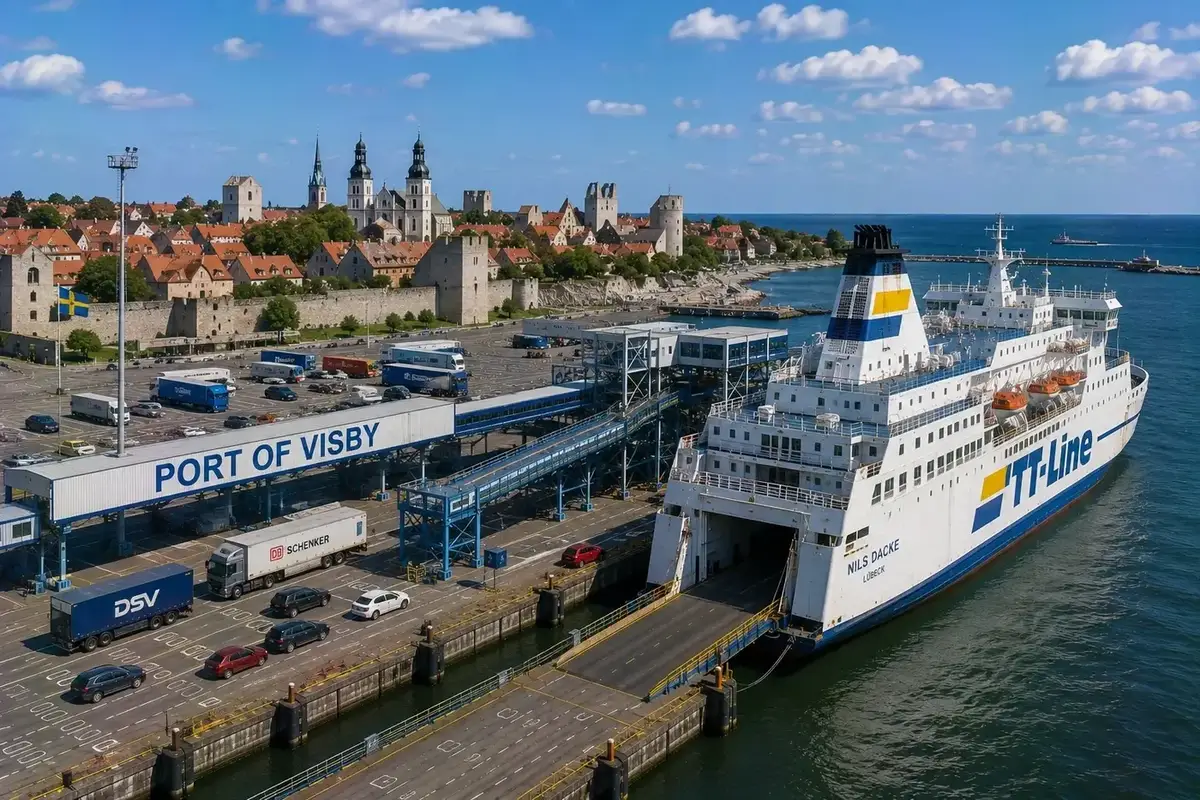 Porto dei traghetti di Visby: rotta e viaggio in traghetto