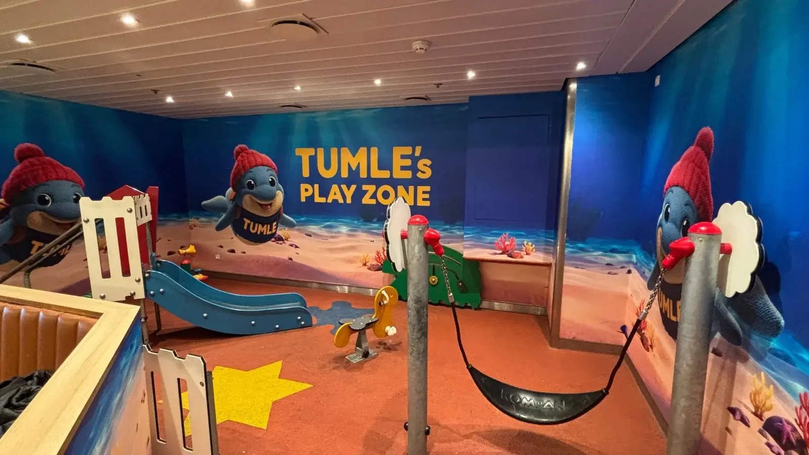 Area giochi per bambini a bordo di un traghetto Scandlines